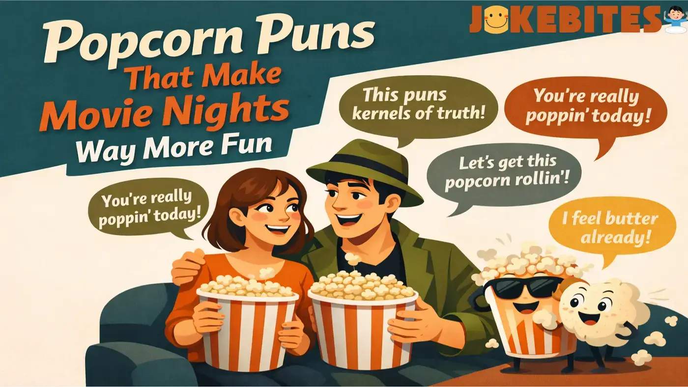 Popcorn Puns That Make Movie Nights Way More Fun