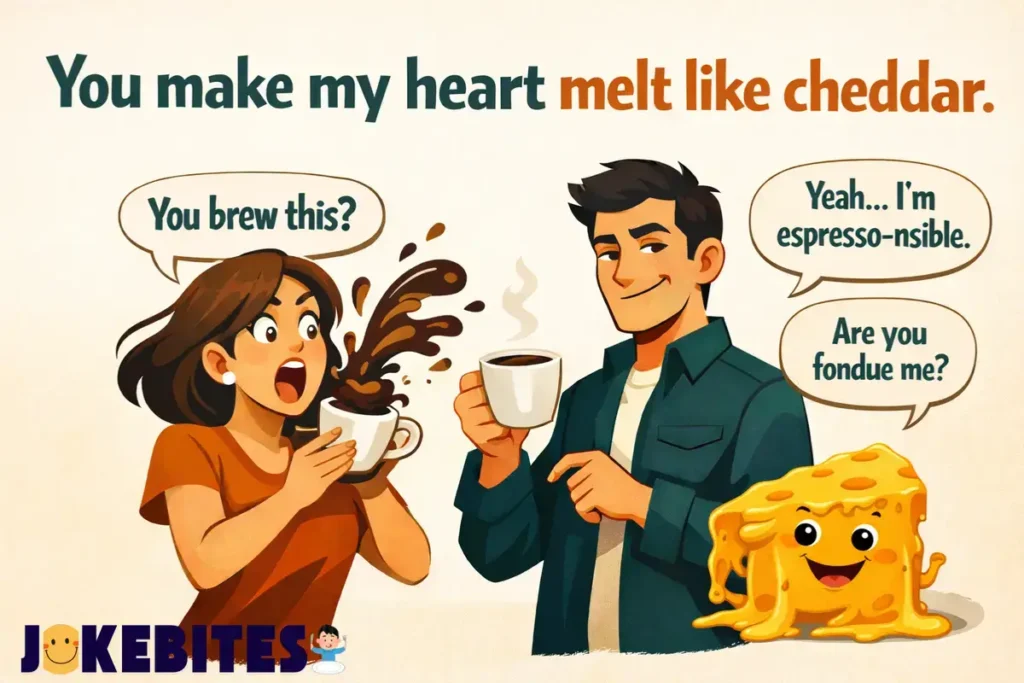 Flirty and Romantic Cheese Humor