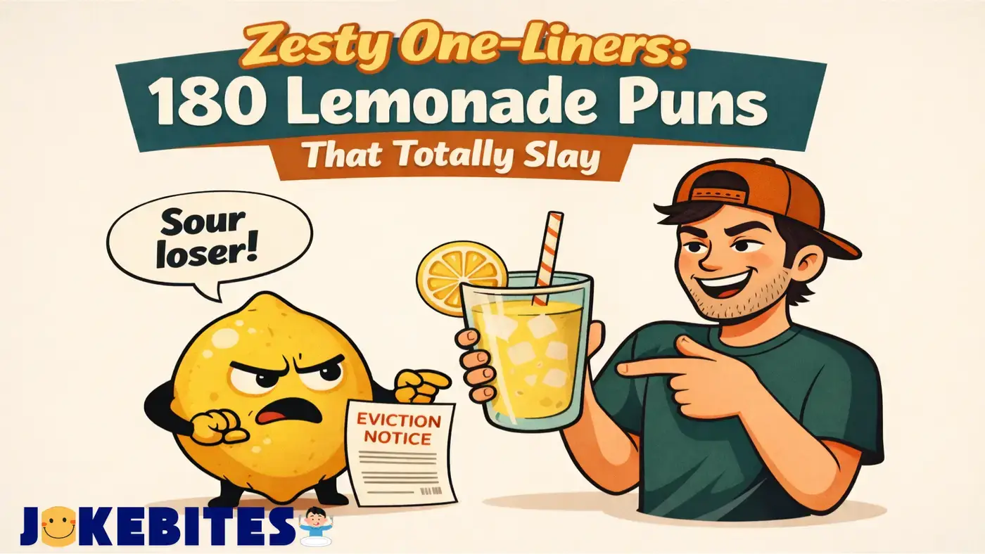 Zesty One-Liners: 180 Lemonade Puns That Totally Slay