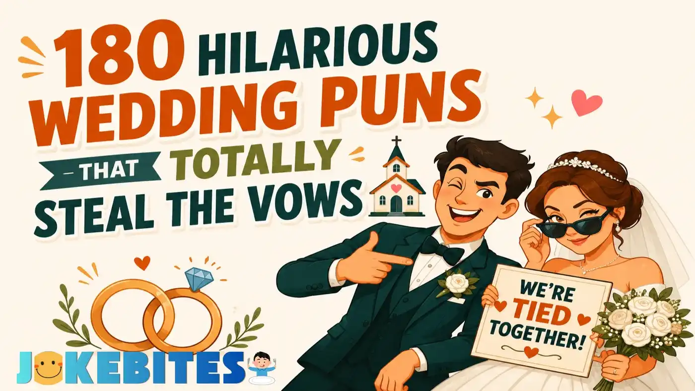 180 Hilarious Wedding Puns That Totally Steal The Vows💒✨