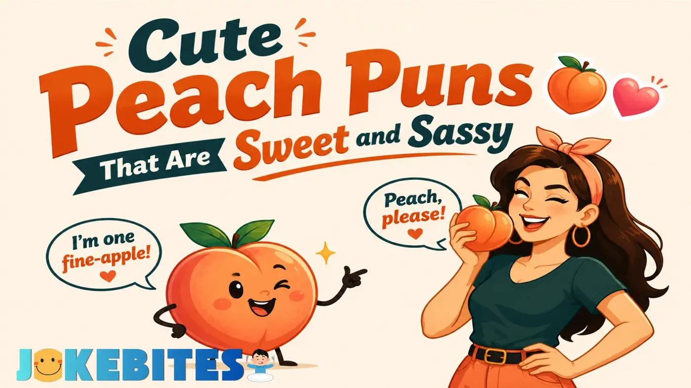 Cute Peach Puns That Are Sweet and Sassy 🍑💖