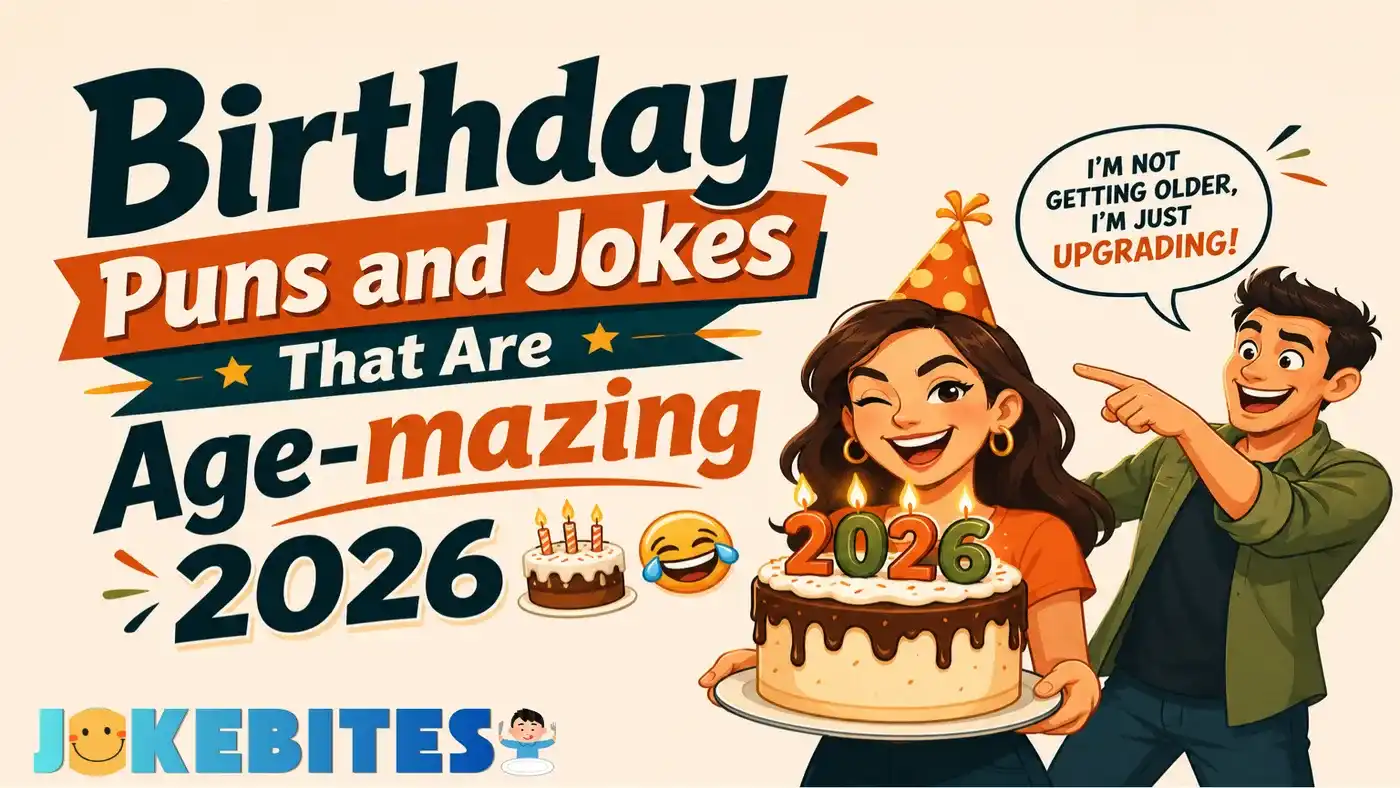 Birthday Puns and Jokes That Are Age-mazing 2026 🎂🤣